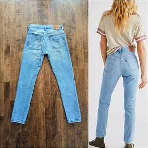 Levi's High Rise 501 Distressed Jeans From Anthropologie Size 25